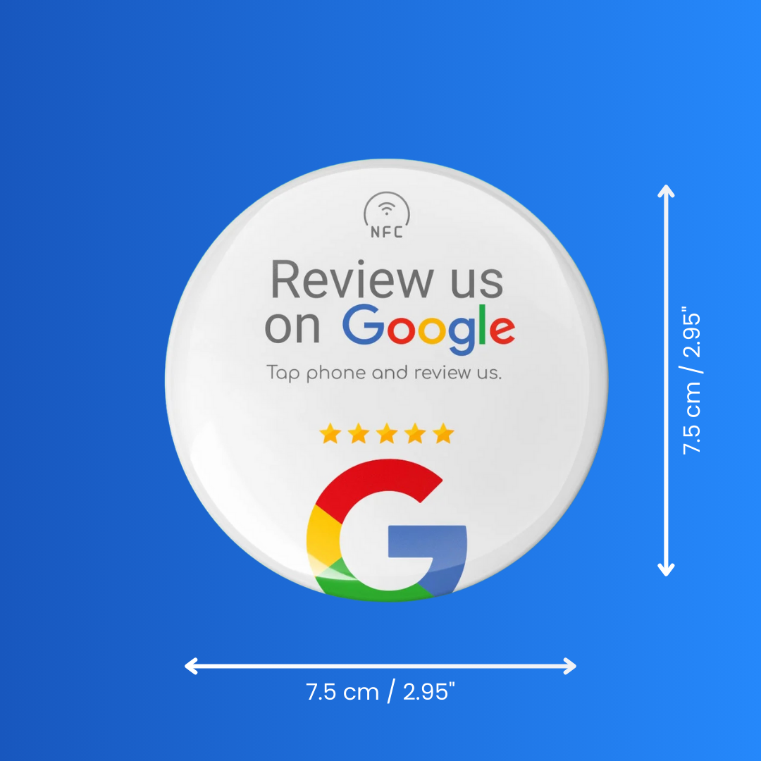 GOOGLE REVIEW STICKER ROUND