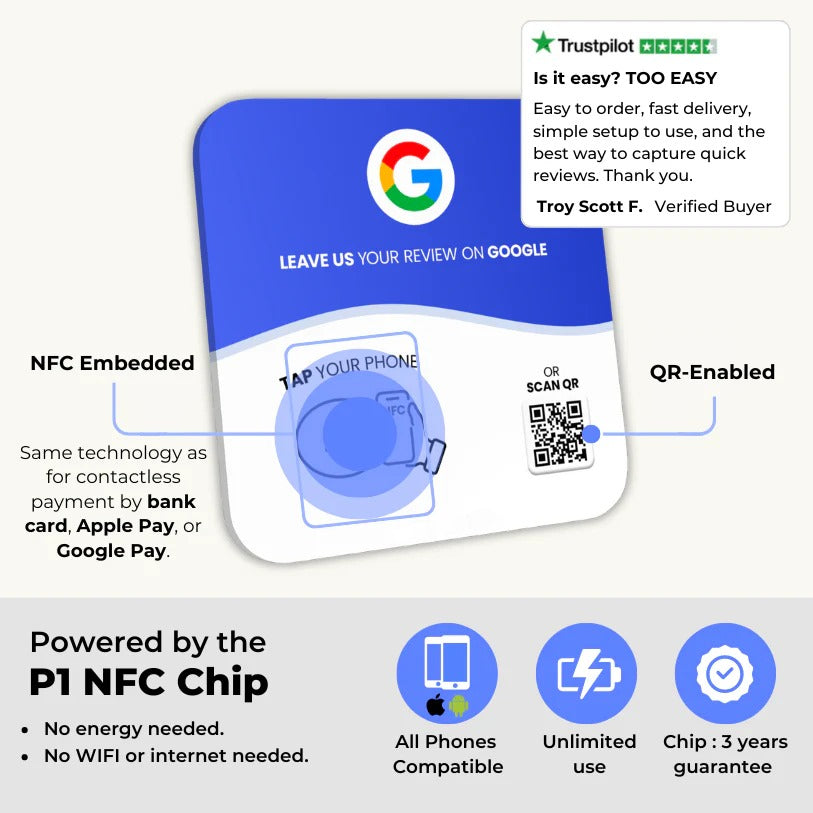 GOOGLE REVIEW PLATE