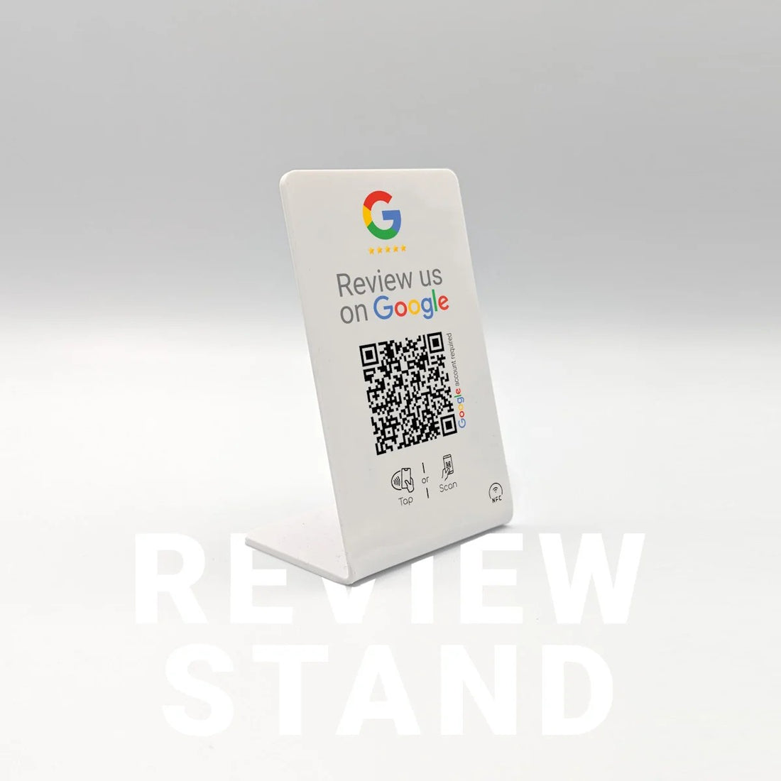 Review us on Google NFC Stand / Display